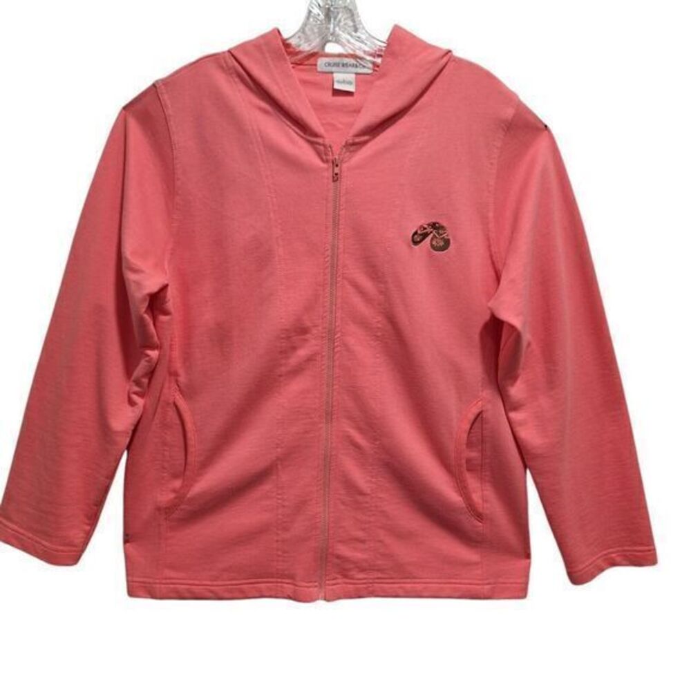 Cruisewear & Co. Women's Hooded Jacket and Top Set Size M Peach